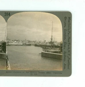 B7563 Keystone 20824, Entrance To The Harbor, Buenos Aires, Argentina D - Picture 1 of 2