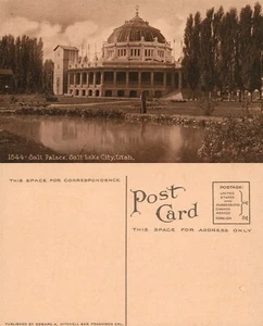 SALT LAKE CITY UTAH SALT PALACE ANTIQUE POSTCARD - Picture 1 of 1