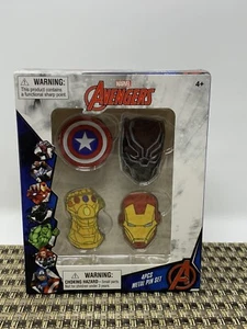The Avengers 4 Piece Metal Pin Set Marvel BRAND NEW Lapel WalGreens Exclusive - Picture 1 of 2