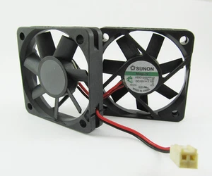 2 piezas Ventilador de CC SUNON 50 x 50 x 10 mm 5010 12 V KDE1205PFV2 11CFM 2 pines 2510 Conector - Imagen 1 de 2