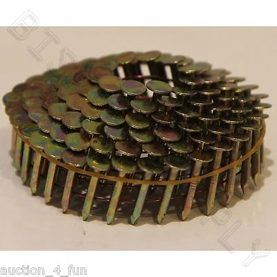 1,800ct X000013 Senco 1" Coil Wire Roofing Nails for Hitachi DeWalt Nailer Guns