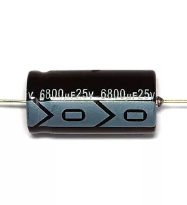 10 Stck. Elektrolytkondensator GHA 6800uF 25V 105°C 2000 Stunden φ18x36mm Axial RoHS SC - Bild 1 von 1