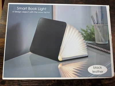 Large Smart Book Light - Black Leather - Image 1 of 2