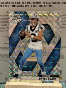 2025 Panini Mosaic Bryce Young Silver Mosaic Prizm - Carolina Panthers - Bild 1 von 2