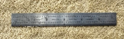 6 INCH RIDGID MACHINIST RULER MFG BY PROTO 4 GRAD - Image 1 of 4