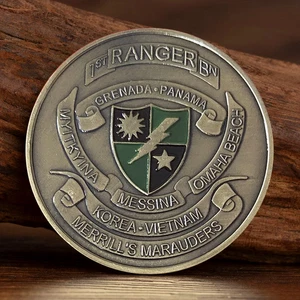 Army 1st Ranger Battalion Challenge Coin Special Forces Military Collectable 1pc - Picture 1 of 7