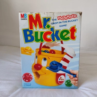 Mr. Bucket 1991 Vintage MB Game Motorised Moving Bucket Drop 4+ *Missing 1 Ball* - Image 1 of 4