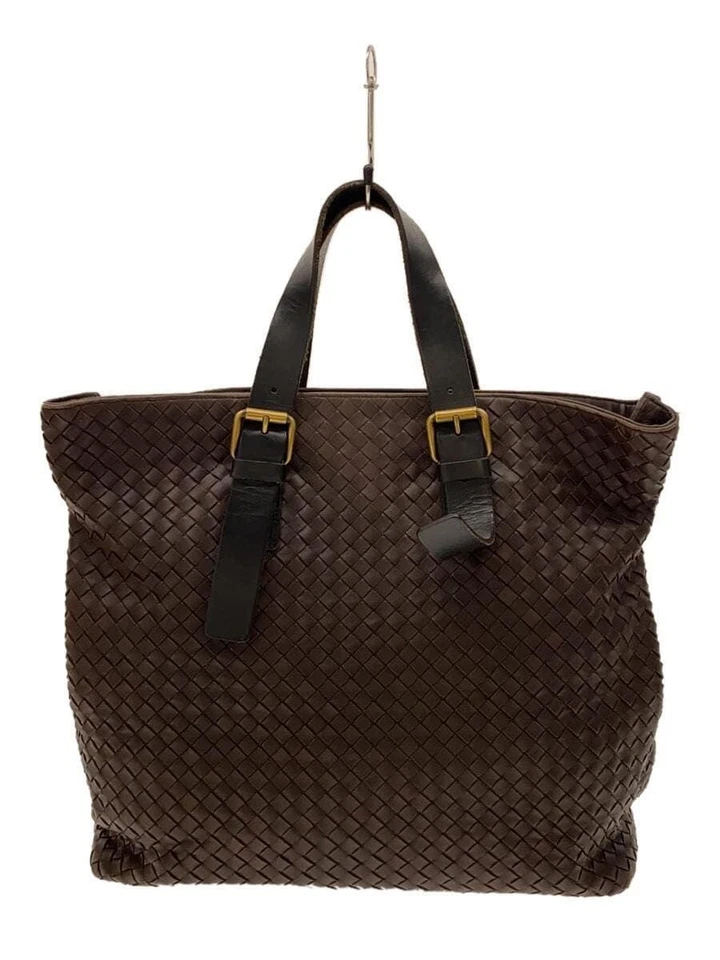 Bolso de Mano BOTTEGA VENETA Cuero Marrón Liso V7781 Usado Foto 1 de 4