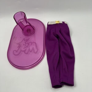 Vintage 1986 Jem and The Holograms RIO- Original Outfit:Pants & Stand - Picture 1 of 10