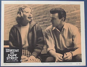 1958 STAKEOUT ON DOPE STREET ( 8 Lobby Cards ) when kids get dope! - Picture 1 of 8