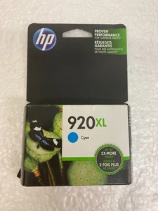 Cartucho de tinta cian de alto rendimiento original OEM HP 920XL CD972AN / Nuevo - Exp 10/18 + - Imagen 1 de 2