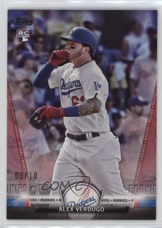 2018 Topps Topps Salute Series 1 Rookies Red /10 Alex Verdugo #TS-80 Rookie RC - Image 1 of 2