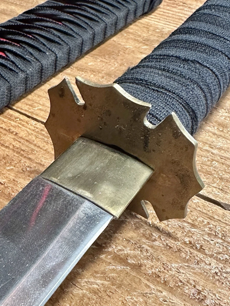 BladesUSA Samurai Katana Sword - Carbon Steel Unsharpened With Display Stand