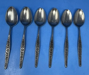 Juego de 6 cucharas de sopa ovaladas Interpur Jardinera de acero inoxidable margarita 7,75 - Imagen 1 de 5