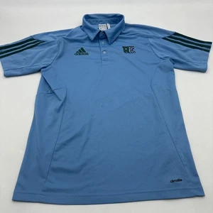 Adidas Climalite Polo Shirt Men Medium Blue Embroidered Logo ..#32547 - Picture 1 of 11