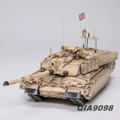 New 1:72 UK Challenger 2 TES Main Battle Tank Diecast Metal Desert Color Model - Image 1 of 4