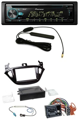 Pioneer CD MP3 AUX DAB USB Autoradio für Opel Adam ab 13 Corsa E ab 15 Ablage - Bild 1 von 4