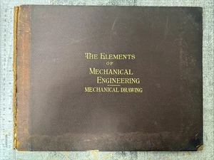 Antik 1897 Die Elemente des Maschinenbaus Zeichenbuch Band IV 1. Auflage - Bild 1 von 8