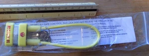 OEM Ruger Schusswaffen gelb 4,5" Sicherheitskabel/Vorhängeschloss mit 2 Schlüsseln Neu im Paket - Bild 1 von 3