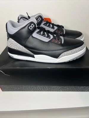 Talla 10.5 - Jordan 3 Retro OG Medio Negro Cemento Foto 1 de 4