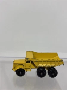 LESNEY MATCHBOX EUCLID DUMP TRUCK NO. 6 Made In England Yellow Toy Model - Picture 1 of 13