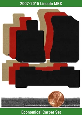 Juego de alfombrillas Lloyd Custom Velourtex para Lincoln MKX 2007-2015 (3 piezas) #W11 Foto 1 de 4