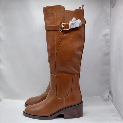 Botas de montar ShoeDazzle para mujer talla 8 marrón hasta la rodilla vaquera costera occidental Foto 1 de 4