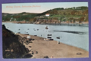 Postcard Millbay Sands,Salcombe Harbour,Devon,Postmark 1911 Image is 1909 - Picture 1 of 4