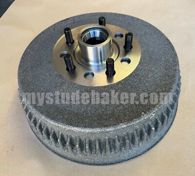 1954-1966 Studebaker V8 Finned Front Brake Drums - 11" - PAIR - Image 1 of 2