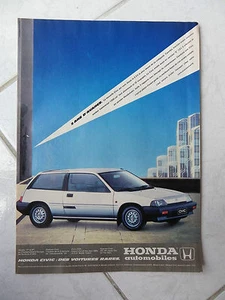 1984 Honda Civic Advert Press Ad Cutout - Picture 1 of 1