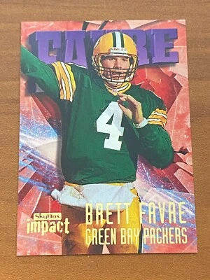 🏈  1997 Skybox Impact Football Base Card #4 Brett FAVRE 🏈 - Image 1 of 2