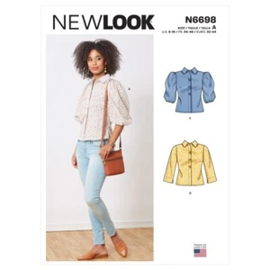 NEW LOOK modello cucito 6698 Misses donna più camicette donna 6-18 - Foto 1 di 7
