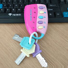 Kids Colorful Remote Pretend Toy Musical Car Key Colorful Flash Keychain Gift