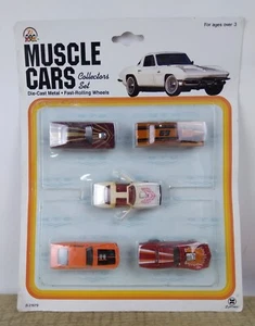 Vintage 1993 Zylmex Muscle Cars Collector's Set Die Cast Metal Mustang Firebird - Bild 1 von 6