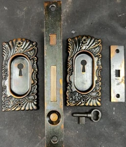 Corbin Eastlake Roanoke Pocket Door Set For Single Door B-21500 1890 1910 - Picture 1 of 5