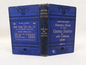 1890 Appleton's General Guide to United States & Canada Western & Southern State - Picture 1 of 10