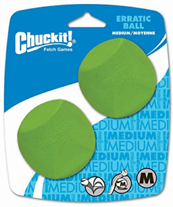 Canine Hardware Chuckit Erratic Ball Medium 2 Pack