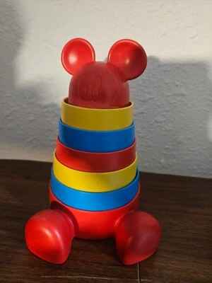 Disney Baby Mickey Mouse Stacker Stacking Toy Green Toys 6+ months - Image 1 of 2