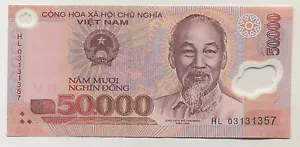 Vietnam Vietnam 50000 Dong 20(04) Pick 121.b UNC Banknote Stempelglanz - Bild 1 von 2