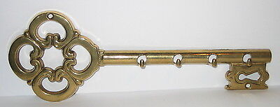 Schlüssel Wandhaken Schlüsselleiste Schlüsselboard Schlüsselhaken Messing 24cm • 10.50€