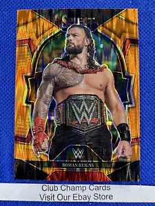 2023 #44 Roman Reigns Panini Select WWE SmackDown Concourse Orange Flash Prizm - Imagen 1 de 2