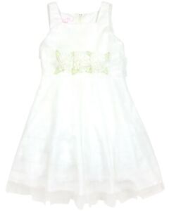 BISCOTTI Girls' Wedding Belles Satin Dress, Size 10, 12, 14