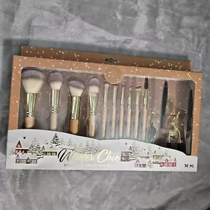 Makeup brush set Winter Chic Eyes And Face Beauty Tool Set 14 Pc - Picture 1 of 6