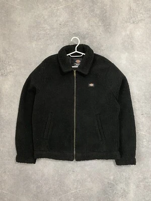 Jaqueta masculina Dickies preta Sherpa com zíper M - Imagem 1 de 4