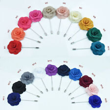 Specified Color 10Pcs Men Nice Lapel Flower Daisy Boutonniere Stick Brooch Pin -