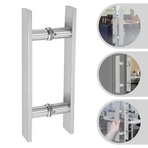 Pair of Pull Push Sliding Barn Door Handles Commercial H Shape Door Pull Handle - Bild 1 von 21