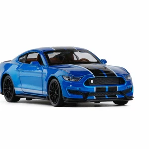 1:32 Ford Mustang Shelby GT350 Model Car Diecast Toy Vehicle for Boys Kids Blue - Picture 1 of 5