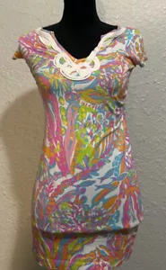 Neu ohne Etikett LILLY PULITZER Hemdkleid Größe XXS Cotton Brewster "Scuba to Cuba" - Bild 1 von 8