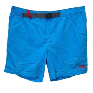 The North Face Swim Shorts Mens Med Blue Belted Lined Performance Water Hike - Picture 1 of 9