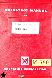 Magnaflux SB-911-T, Demagnetizer Operating and Wiring Manual Year (1952) - Picture 1 of 1